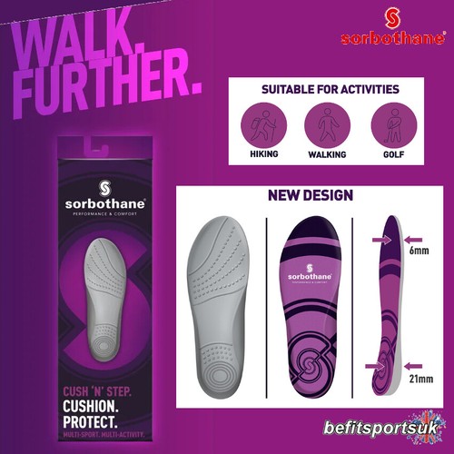 Sorbothane cush step insoles - n,